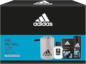 Adidas Ice Dive – Cofanetto EDT 50 ml, deo 150 ml e trousse