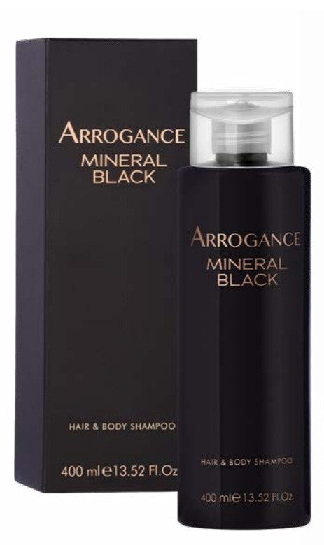 Arrogance Mineral Black Parfum Intense Pour Homme hair & body shampoo 400ml