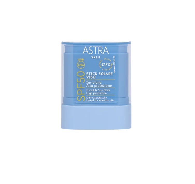 Astra skin stick solare viso spf50 invisibile