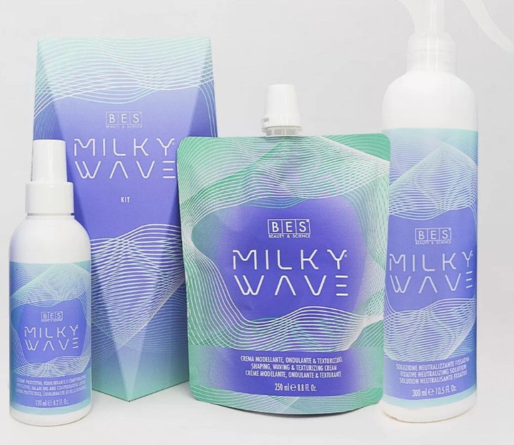 BES Milky Wave crema per ondulazione professionale