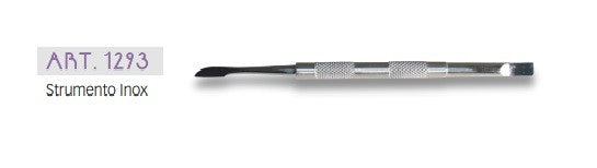 Baruffaldi Coltello Spingipelle Semplice Ferretto Doppio In Acciaio Inox Per Manicure art. 1293