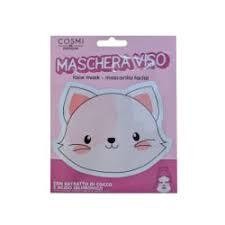 COSMI Maschera Viso in Tessuto Gattino