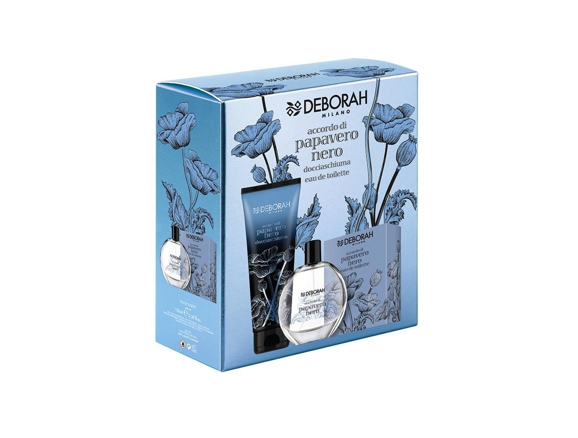 Deborah Milano Papavero Nero kit EDT 100 ml e doccia 250 ml