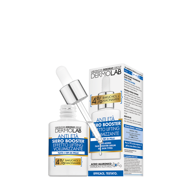 Siero booster anti età effetto lifting volumizzante 30 ml – dettaglio del contenuto del cofanetto Dermolab