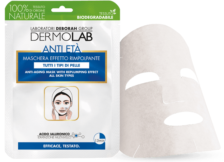 Maschera anti età effetto rimpolpante – dettaglio del contenuto del cofanetto Dermolab