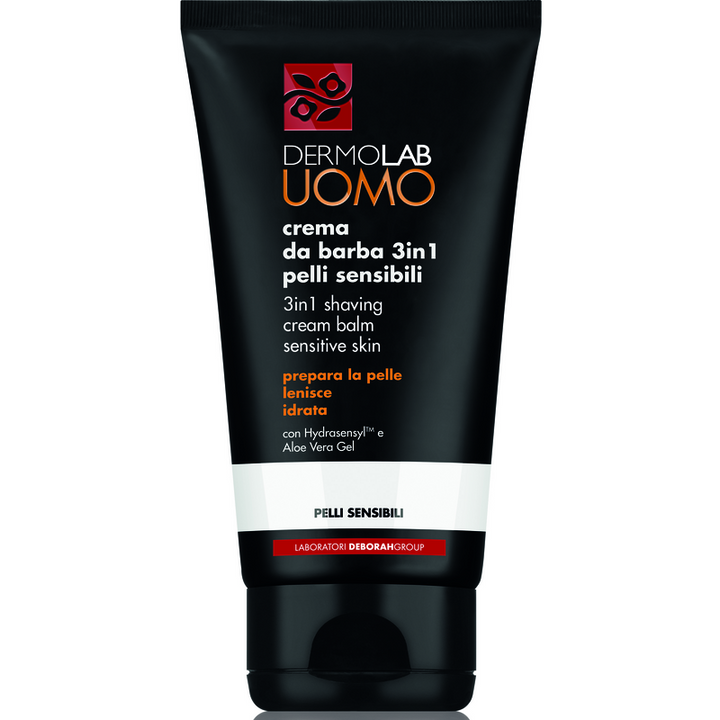 Dermolab Uomo crema da barba 3 in 1 pelli sensibili 150 ml