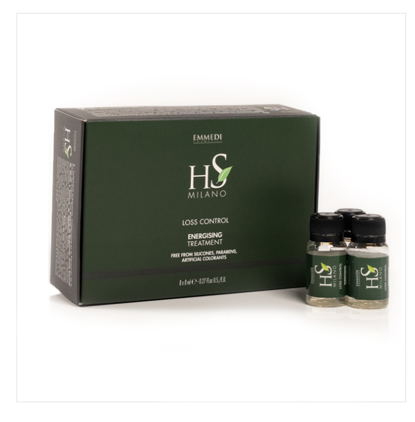 HS Milano Loss Control trattamento energizzante 8 × 8 ml