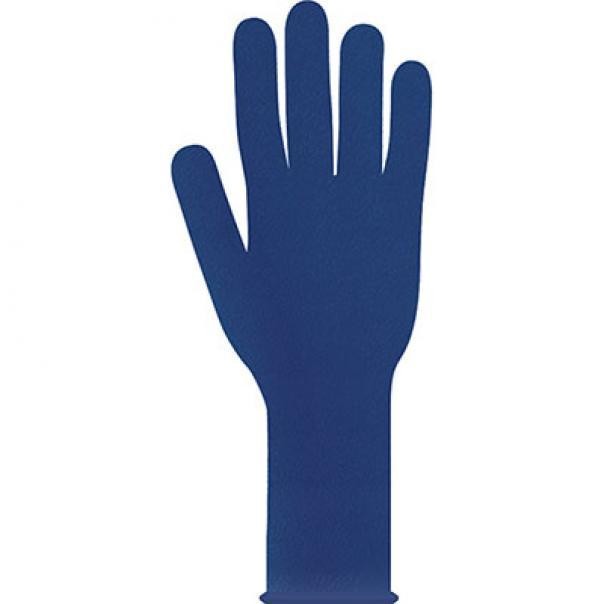 Ajsia guanti lattice blu senza polvere 30 cm 50 pz - M