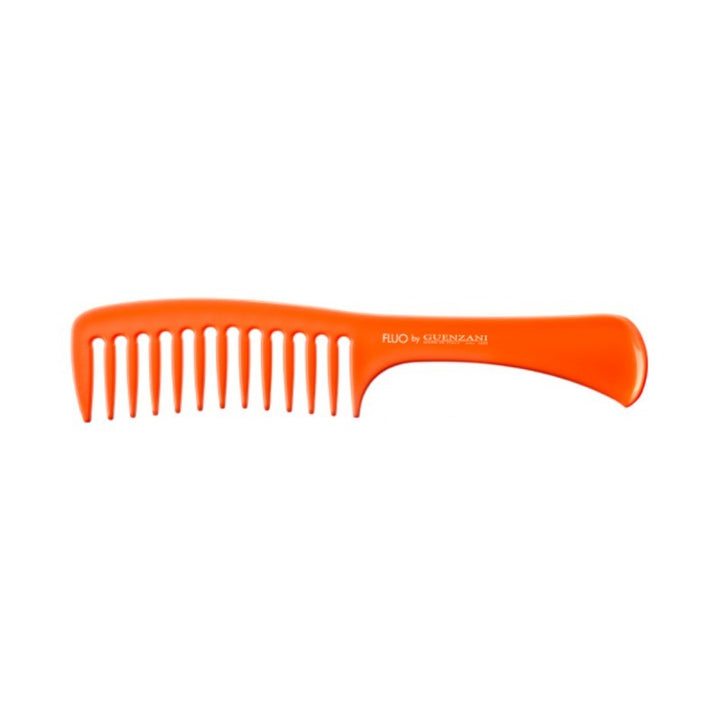 Guenzani pettine con manico denti radi art.5514 colori fluo assortiti