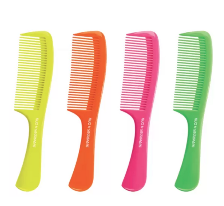 Guenzani pettine in plastica con manico art.5507 colori fluo assortiti