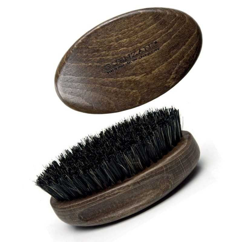 Guenzani spazzola da barba in legno mogano con setole in cinghiale n.264