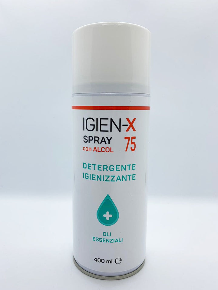 Igien-X 75 Spray Con Alcol Detergente Igienizzante+Oli Essenziali 400ml