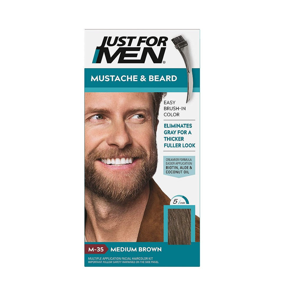 Just For Men colorazione barba e baffi - M35 Castano medio