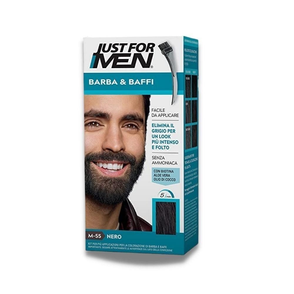 Just For Men colorazione barba e baffi - M55 Nero