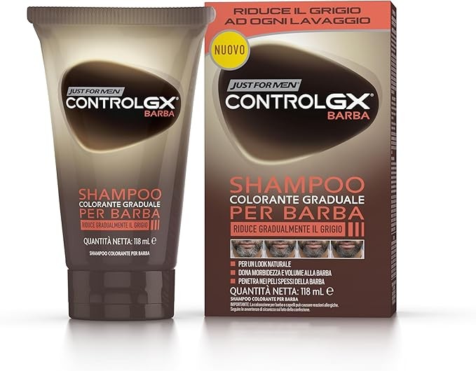 Just For Men Control GX shampoo barba colore graduale