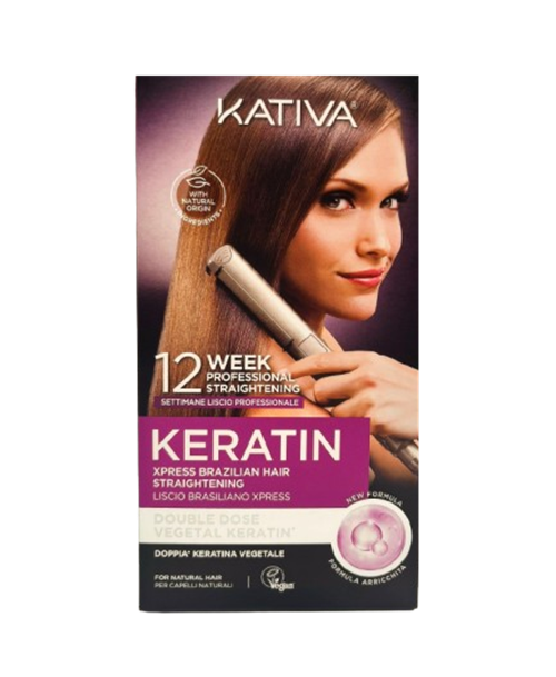 Kativa Keratin Alisado Brasileño Express Kit Stiratura Alla Cheratina Per Capelli