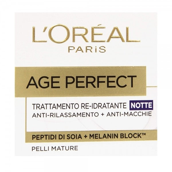 L'Oreal Age Perfect Trattemento Viso Idratante Anti Macchia Notte Pelli Mature 50Ml