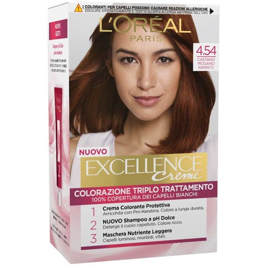 L’Oréal Paris Excellence Crème colorazione permanente - 4.54 Castano mogano ramato