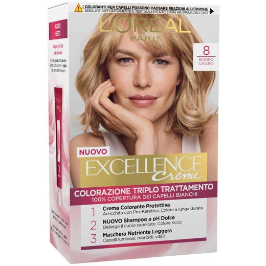 L’Oréal Paris Excellence Crème colorazione permanente - 8 Biondo chiaro