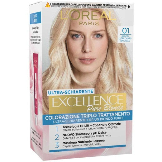 L’Oréal Paris Excellence Crème colorazione permanente - 01 Biondo ultra chiaro naturale