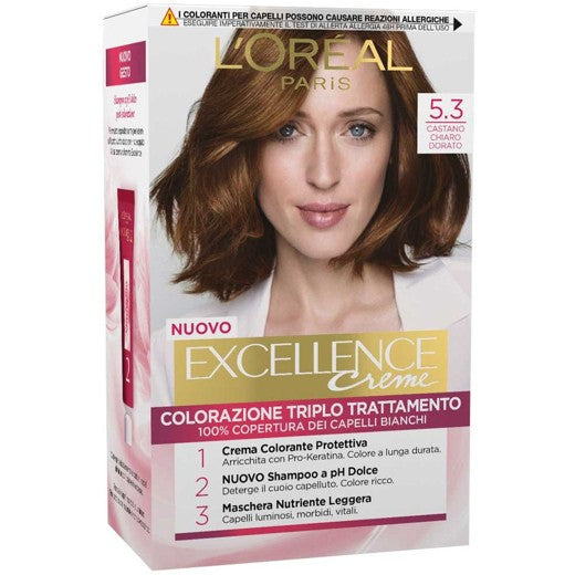 L’Oréal Paris Excellence Crème colorazione permanente - 5.3 Castano chiaro dorato