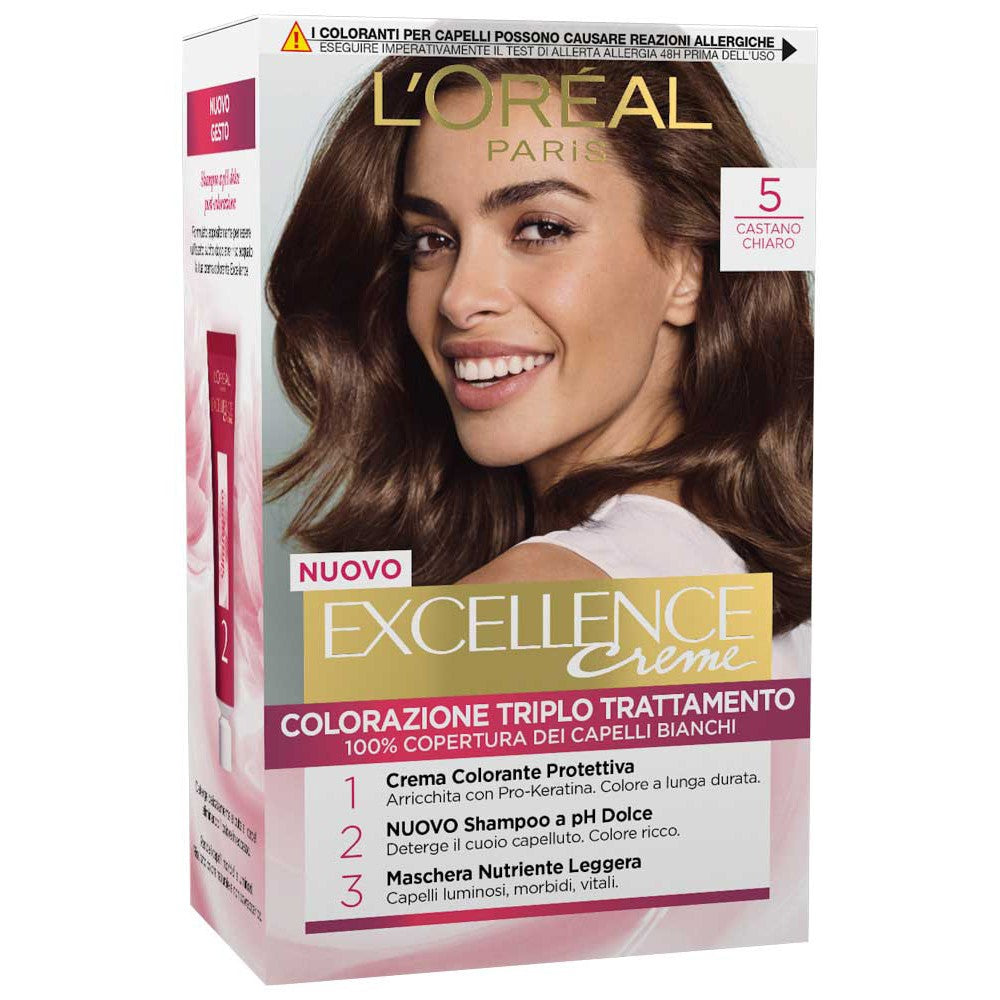 L’Oréal Paris Excellence Crème colorazione permanente - 5 Castano chiaro