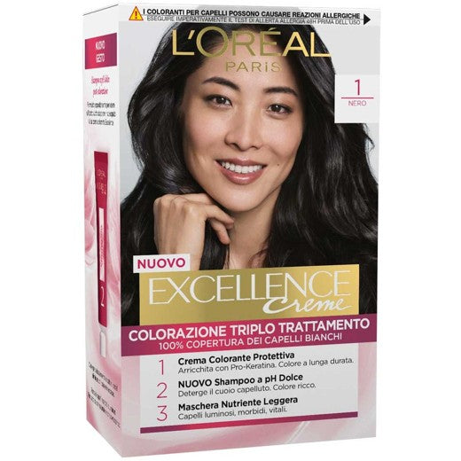 L’Oréal Paris Excellence Crème colorazione permanente - 1 Nero