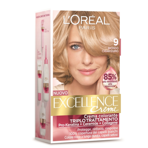 L’Oréal Paris Excellence Crème colorazione permanente - 9 Biondo chiarissimo