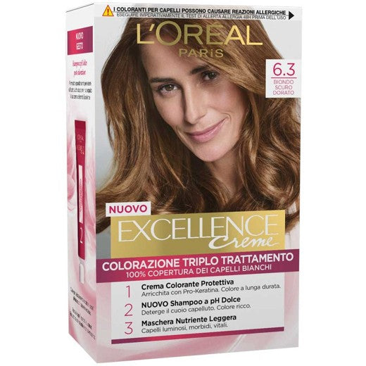 L’Oréal Paris Excellence Crème colorazione permanente - 6.3 Biondo scuro dorato