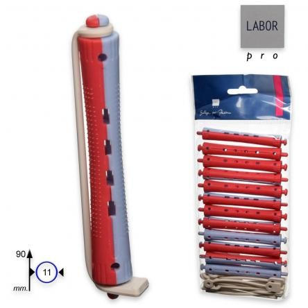 Labor Pro bigodini permanente lunghi azzurro/rosso 12 pz