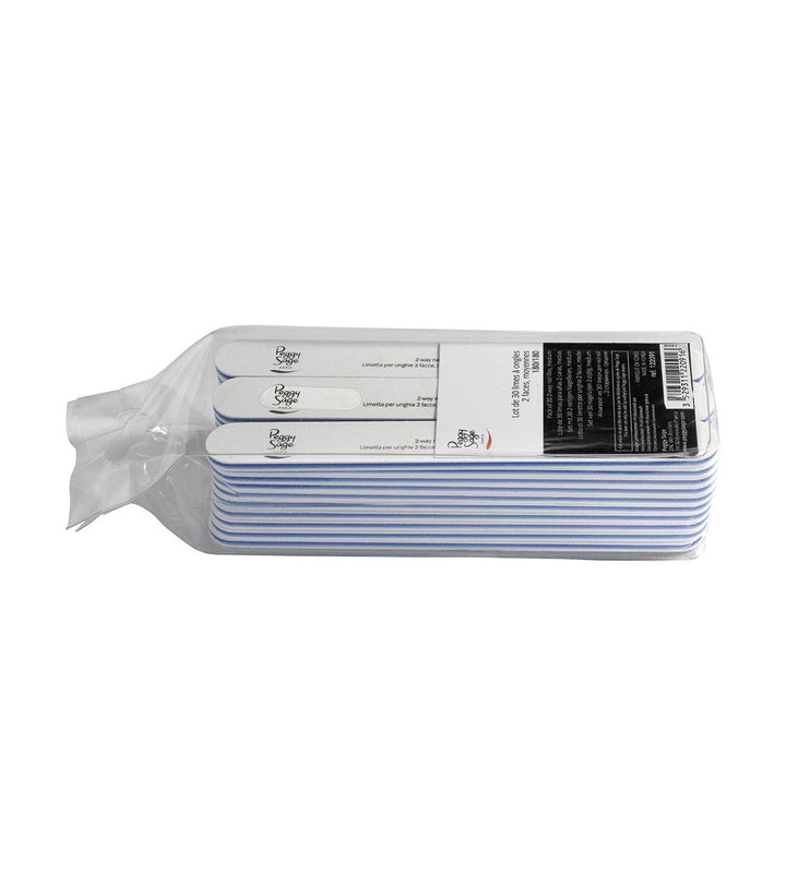 LIME PER UNGHIE BIANCHE 2 FACCE LAVABILI, MEDIE 180/180 30PZ