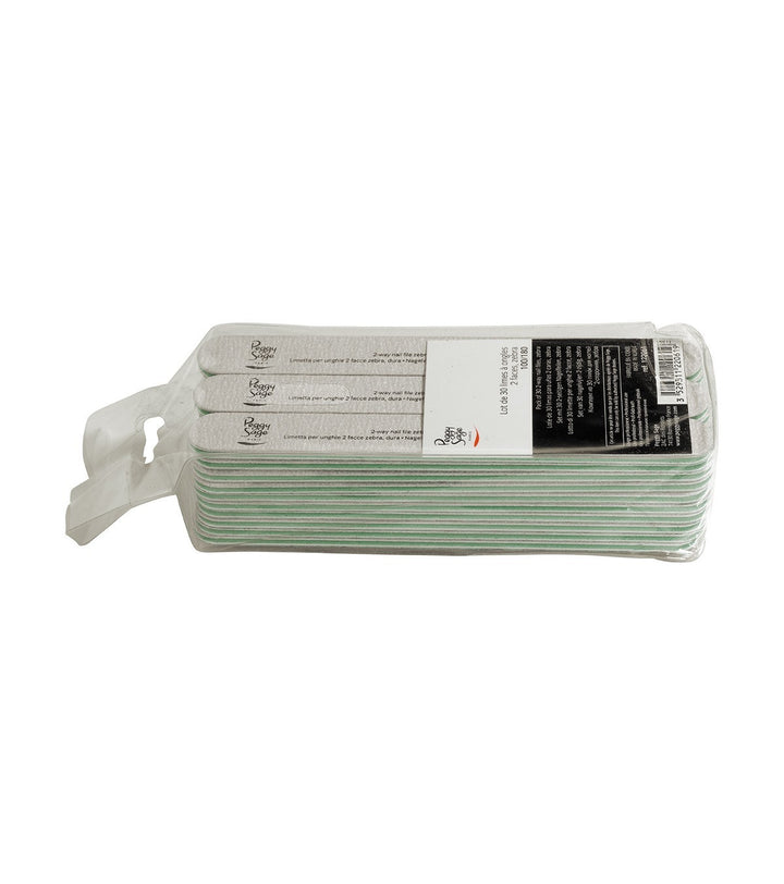 LIME PER UNGHIE ZEBRA 2 FACCE LAVABILI, DURE 100/180 30PZ