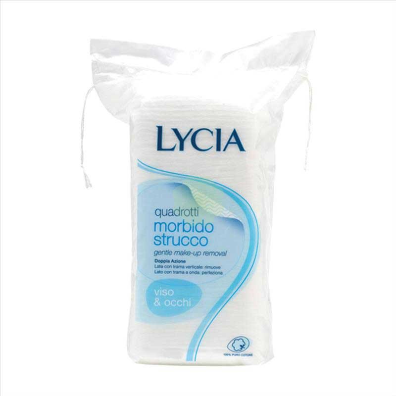 Lycia quadrotti struccanti cotone viso e occhi 50 pz