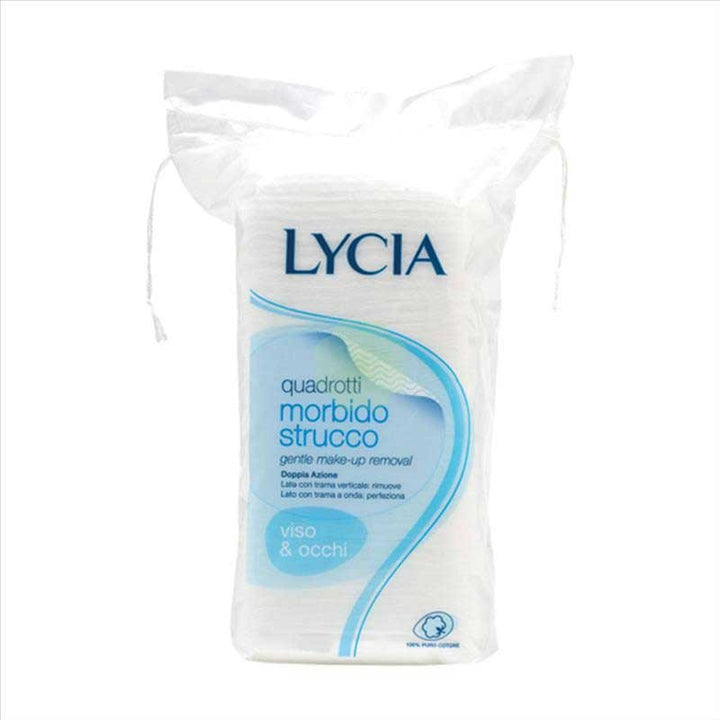 Lycia quadrotti struccanti cotone viso e occhi 50 pz
