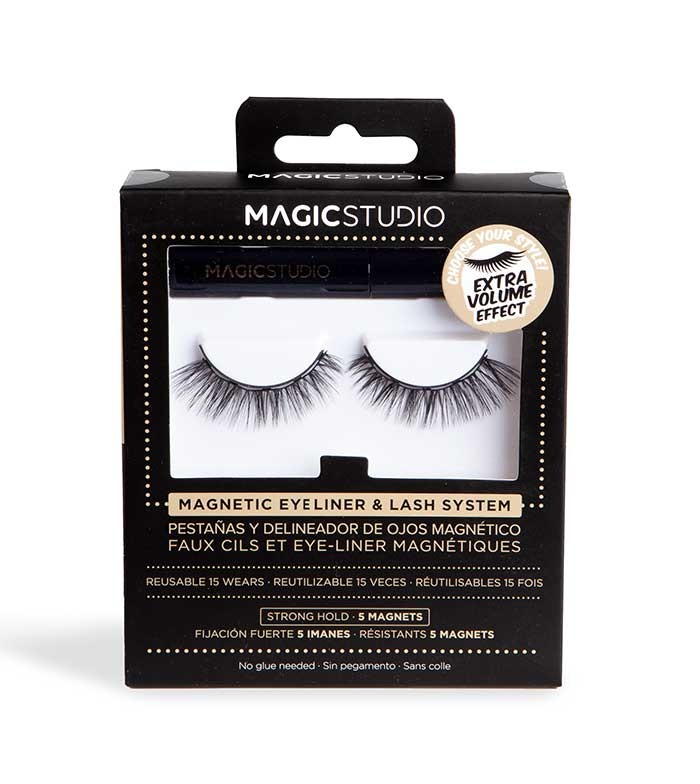 Magic Studio ciglia magnetiche con eyeliner – Extra Volume