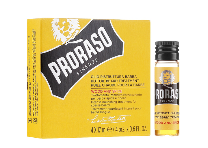 Proraso olio Caldo Da Barba (Fiale) Wood And Spice 4X17ml