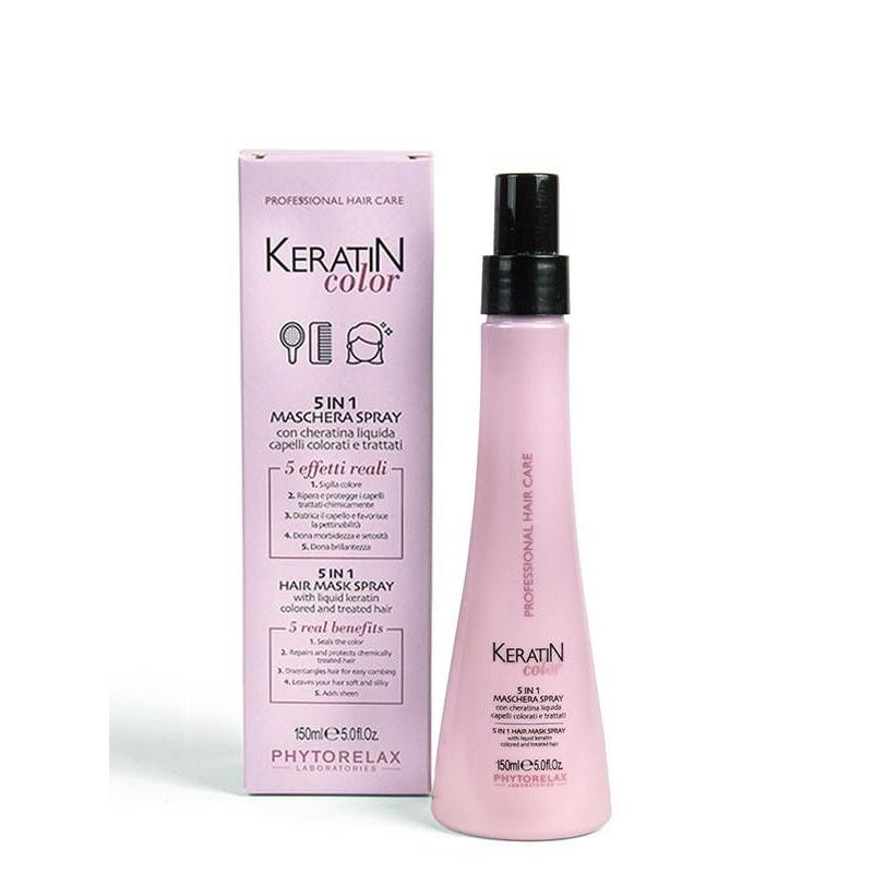 Phytorelax Keratin Color maschera spray 5 in 1 150 ml
