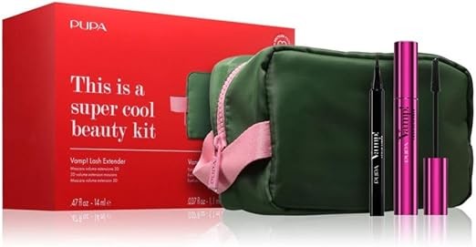 Pupa Kit Vamp! Mascara Lash Extender 14ml + Eyeliner Stylo 1,1ml + Pochette