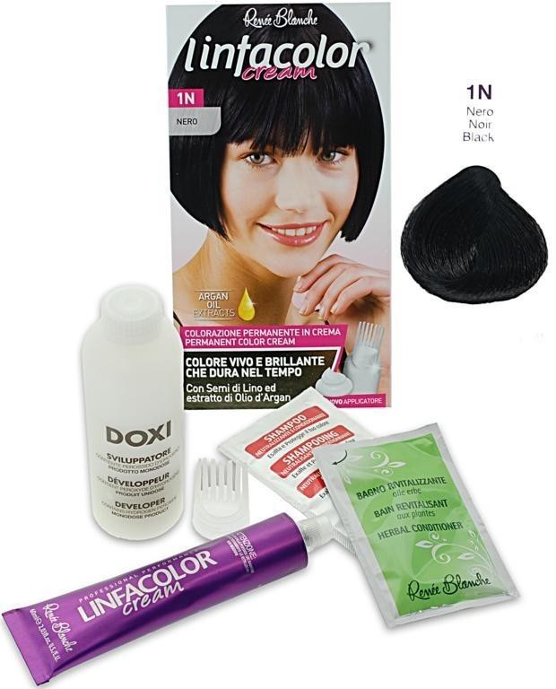 Renee Blanche Shampoo Linfacolor Cream Colore Vivo 1N Nero