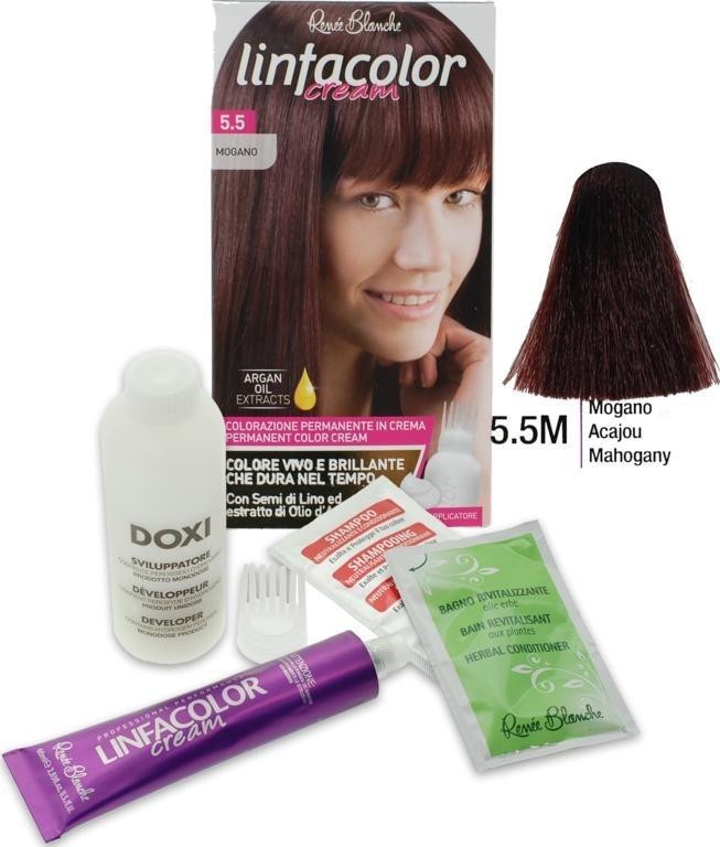 Renee Blanche Shampoo Linfacolor Cream Colore Vivo 5.5 Mogano