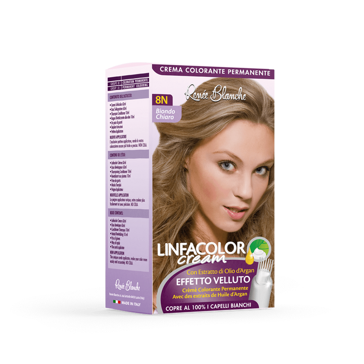 Renee Blanche Shampoo Linfacolor Cream Colore Vivo 8N Biondo Chiaro