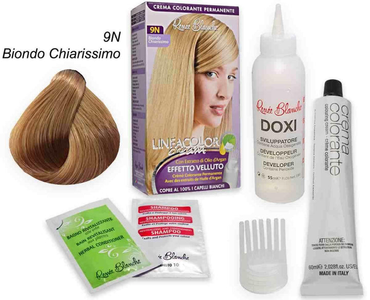 Renee Blanche Shampoo Linfacolor Cream Colore Vivo 9N Biondo Chiarissimo