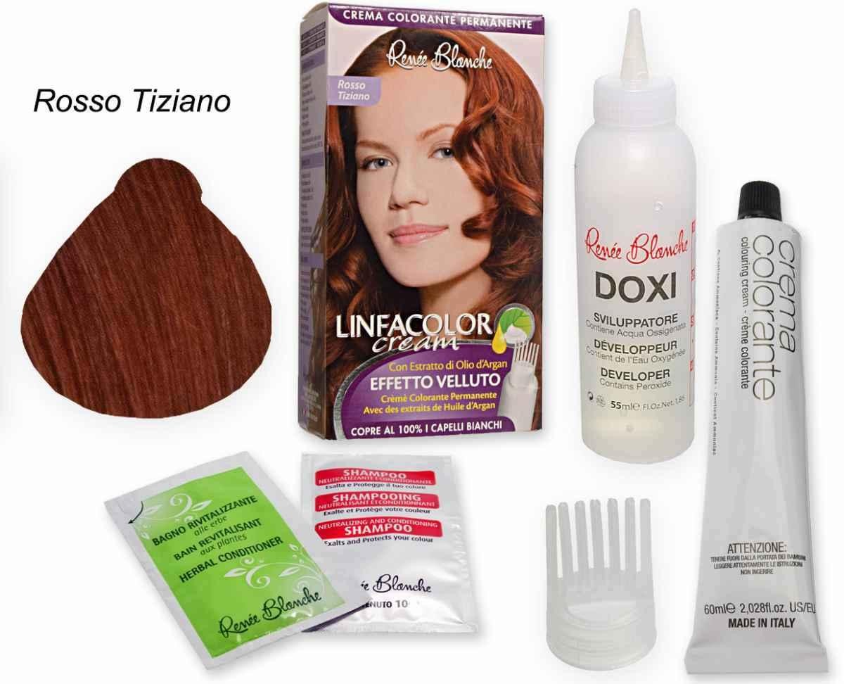 Renee Blanche Shampoo Linfacolor Cream Colore Vivo Rosso Tiziano