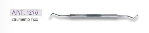 Baruffaldi Scalzino Doppio In Acciaio Inox Per Manicure art. 1298