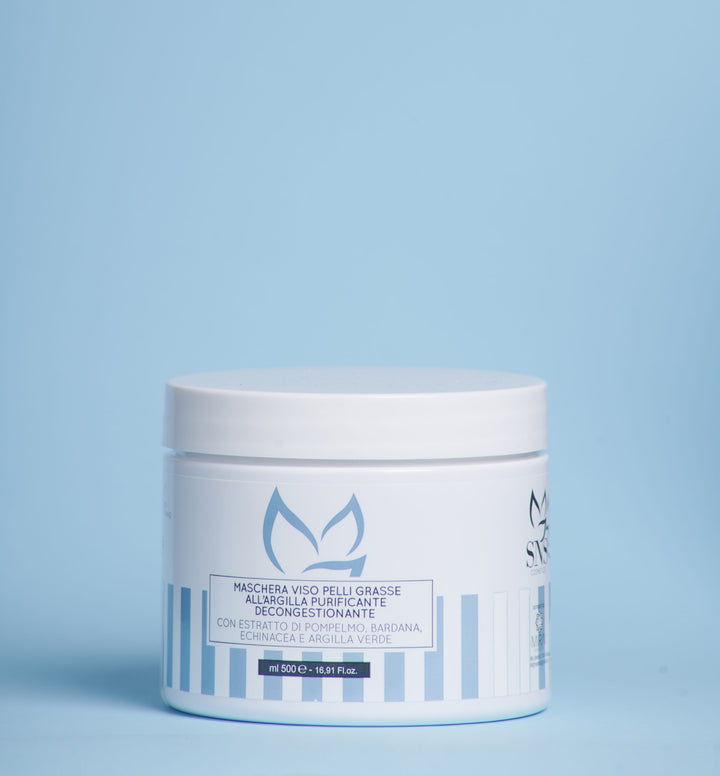 SNS Maschera viso pelli grasse all’argilla purificante decongestionante