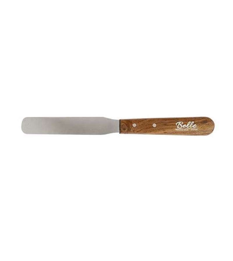 Spatola Stendicera In Acciaio Inox Manico Legno Dritta Belle
