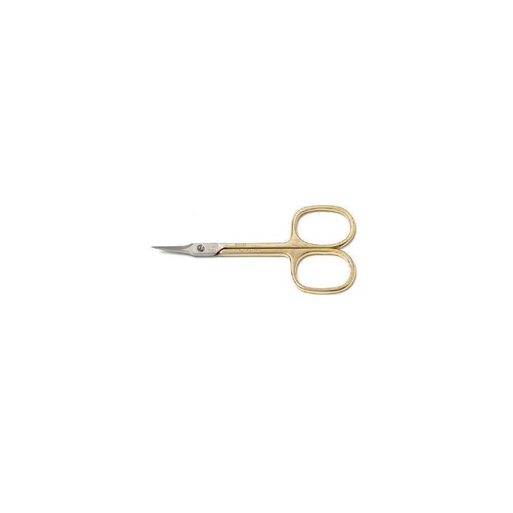Wal Forbici Nichel/Oro A Lama Curva Punta Stretta 7606