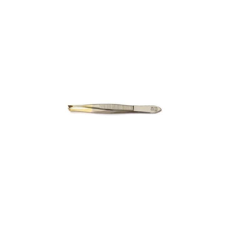 WAL pinzetta nichel/oro obliqua stretta 7321/os