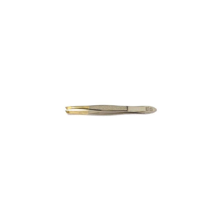 WAL pinzetta nichel/oro satinato retta stretta 7333/s
